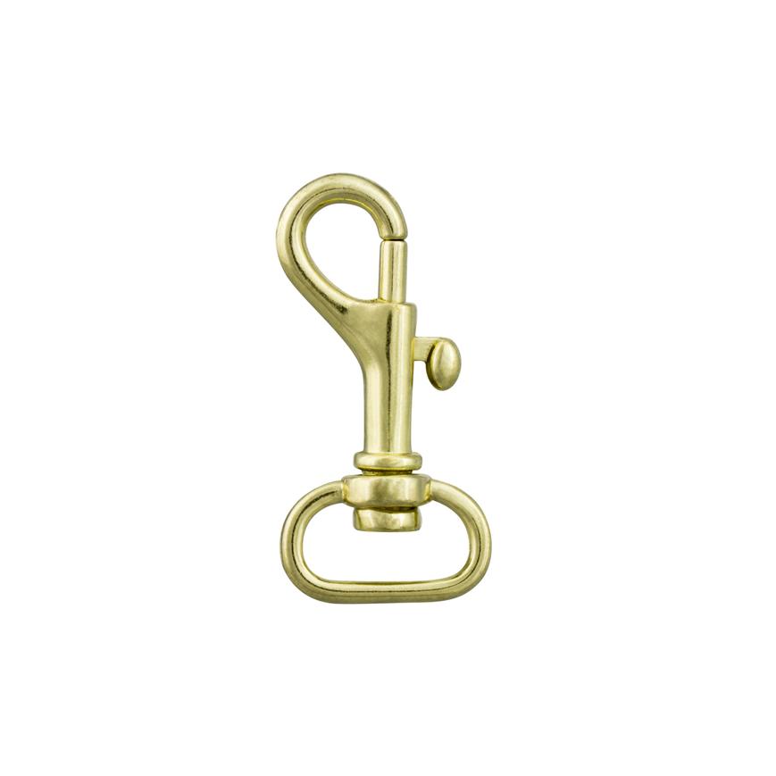 Karbinhake - mässing  33x12 mm