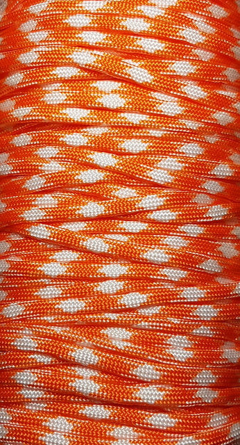 Paracord Orange/vit