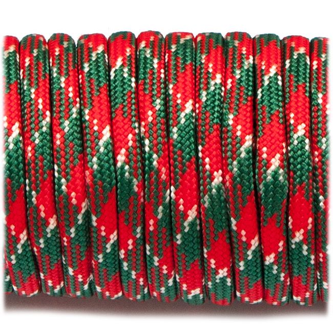 Paracord 550 - Red Green White
