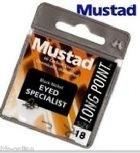 Mustad Black Nickel Eyed Specialist