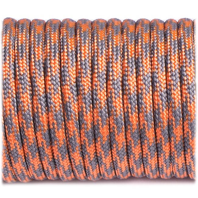 Paracord 550 - Grey Orange Quarter
