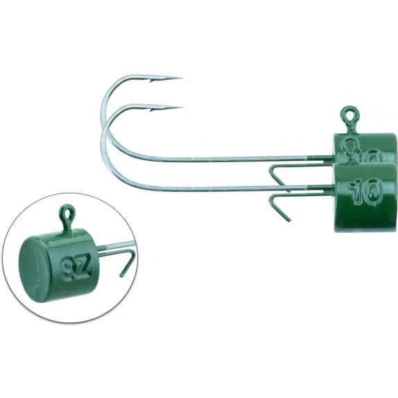Svartzonker Ned Jig Head Bismuth Dark Green (2-pack)  - 2