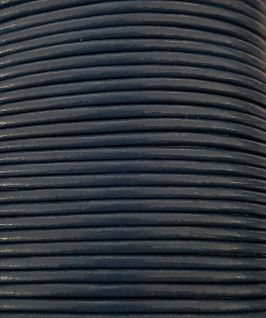 Läderrem rund 1 mm - 6