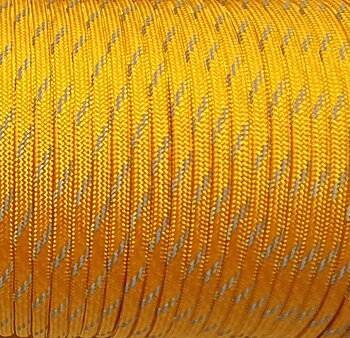 Paracord 550 - Reflective Golden Rod