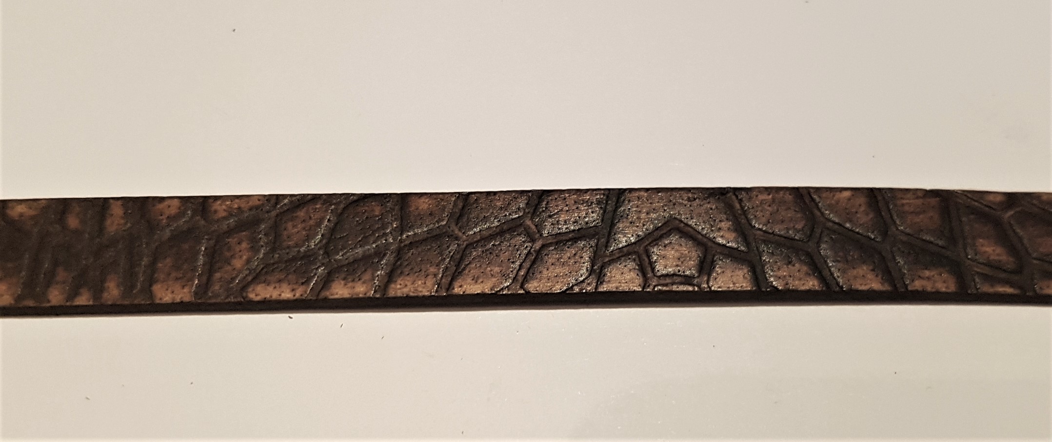 Läderrem Croco Brown - 2