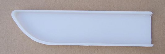 Innerslida av plast öppen 130x24mm