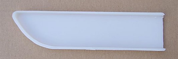 Innerslida av plast öppen 130x24mm