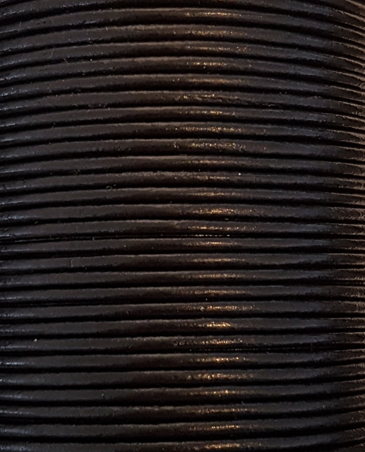 Läderrem rund 3 mm - 3