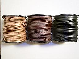 Läderrem rund 3 mm