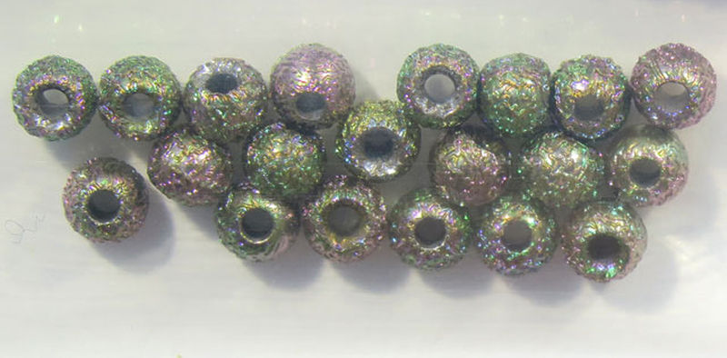 Gritty Brass Beads 3,8 mm - 13