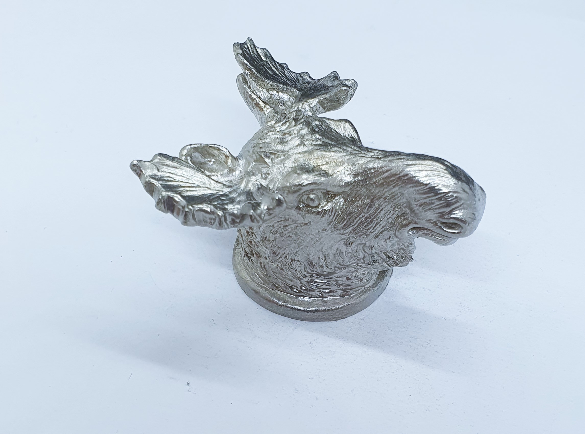 Älghuvud - nysilver - 2