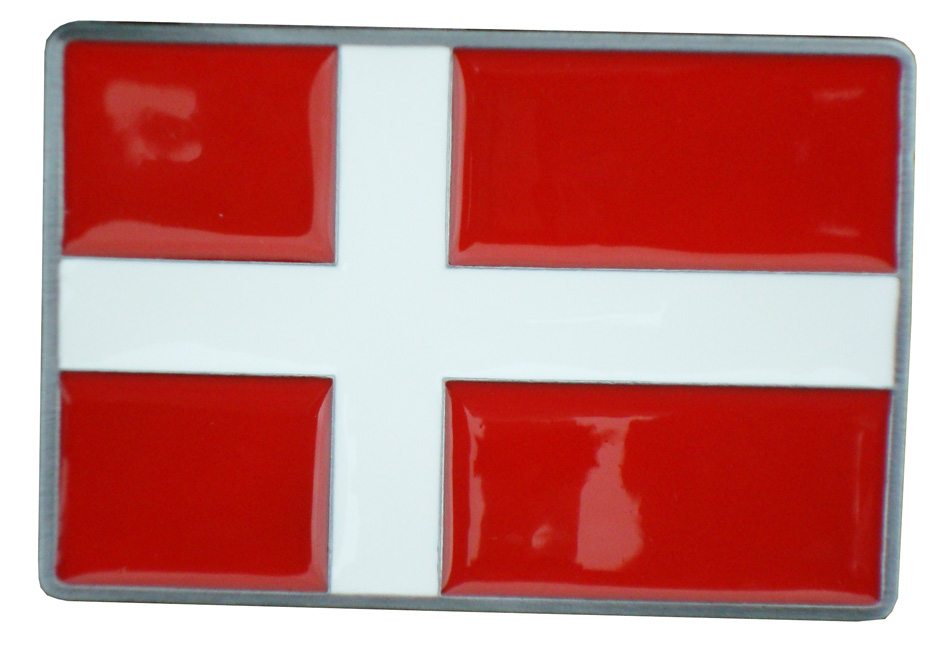 Bältesspänne Dansk flagga