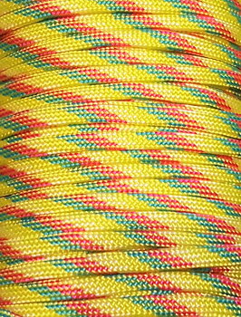 Paracord Gul/röd/grön