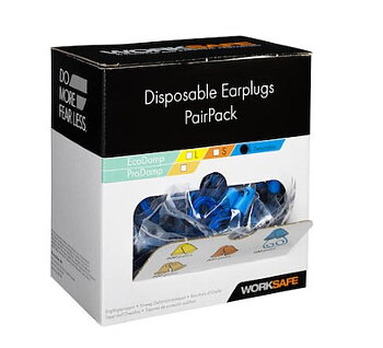 Hörselpropp Detectable Worksafe EcoDamp L 100 par/frp