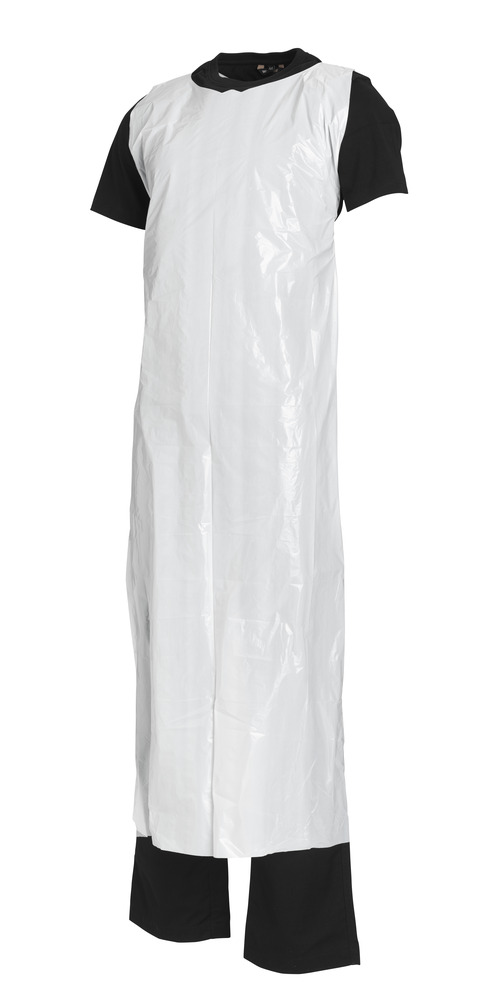 Worksafe Förkläde PE 1400x850mm vit 50st/fp
