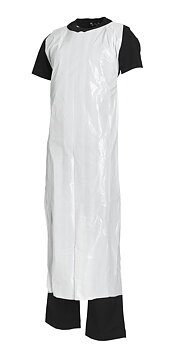Worksafe Förkläde PE 1400x850mm vit 50st/fp
