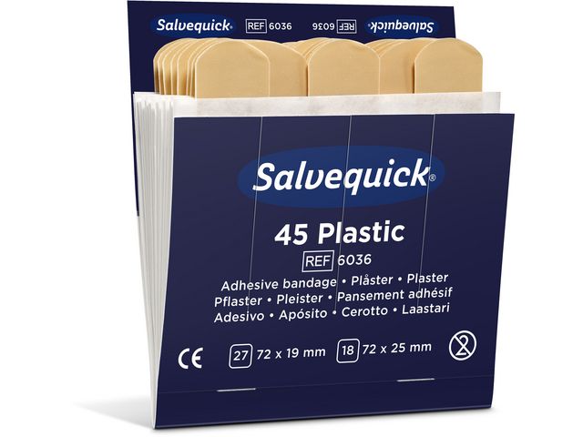 Plåster Salvequick Refill Plast Cederroths 6036
