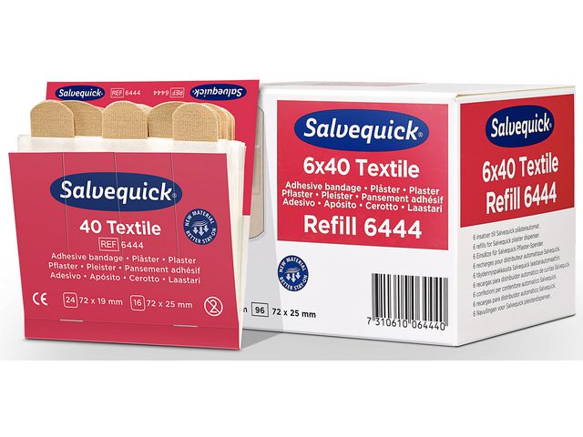 Plåster Salvequick Refill Textil Cederroths 6444 - 2