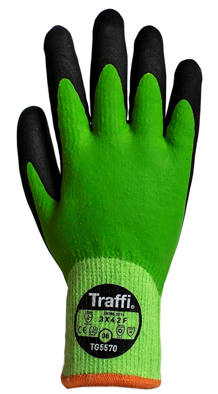 TraffiGLOVE TG5570 X-dura Vattenresistent Latexhandske