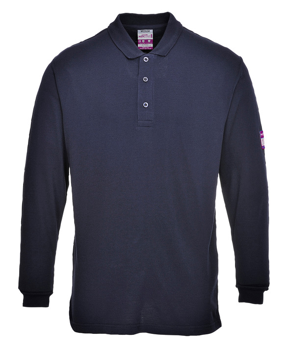 Portwest FR10 Flam Resistent Anti-Static Långärmad polotröja