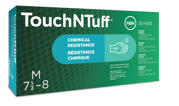 Ansell TouchNTuff 92-600 Nitrilhandske Puderfri 