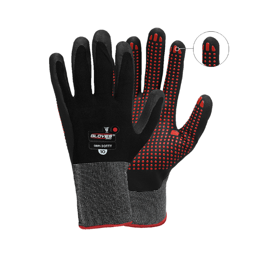 Gloves 5602 Grips Dotty