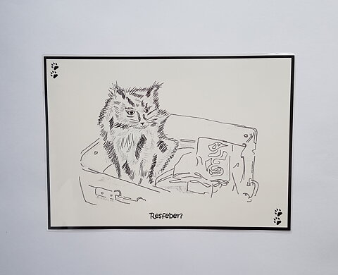 Tallriksunderlägg/Bordstabletter Svart/vit