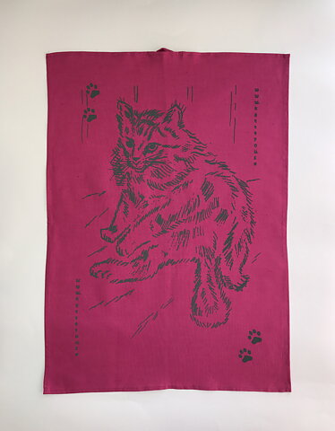 Kökshandduk Cerise