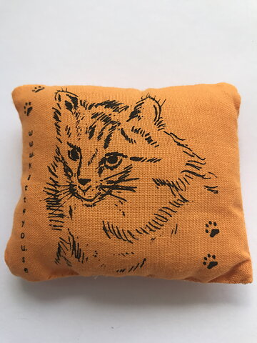 Leksakskudde med kattmynta Orange