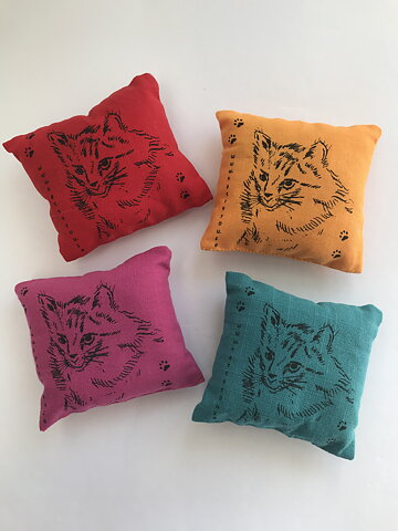 Leksakskudde med kattmynta 4-pack Bra pris