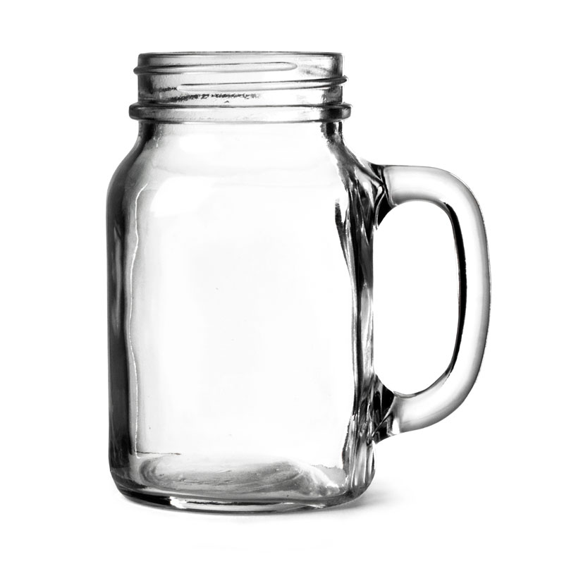 Mason Jar Glas 57 cl - Muggburk 4-Pack - 2