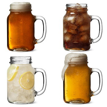 Mason Jar Glas 57 cl - Muggburk 4-Pack