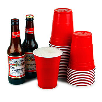 Röda Partymuggar - American College Party Cups