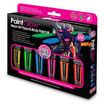 UV Neon Ansikts- och Kroppsfärg Set PaintGlow