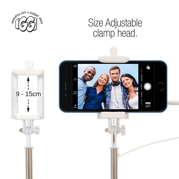 Selfiepinne med 3,5 mm-anslutning - 11