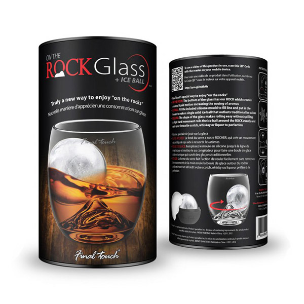 Whiskyglas On The Rock - Med Isklot - 3