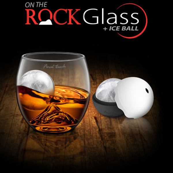 Whiskyglas On The Rock - Med Isklot - 7