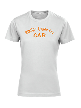 TOP Vit Riktiga Tjejer Kör Cab