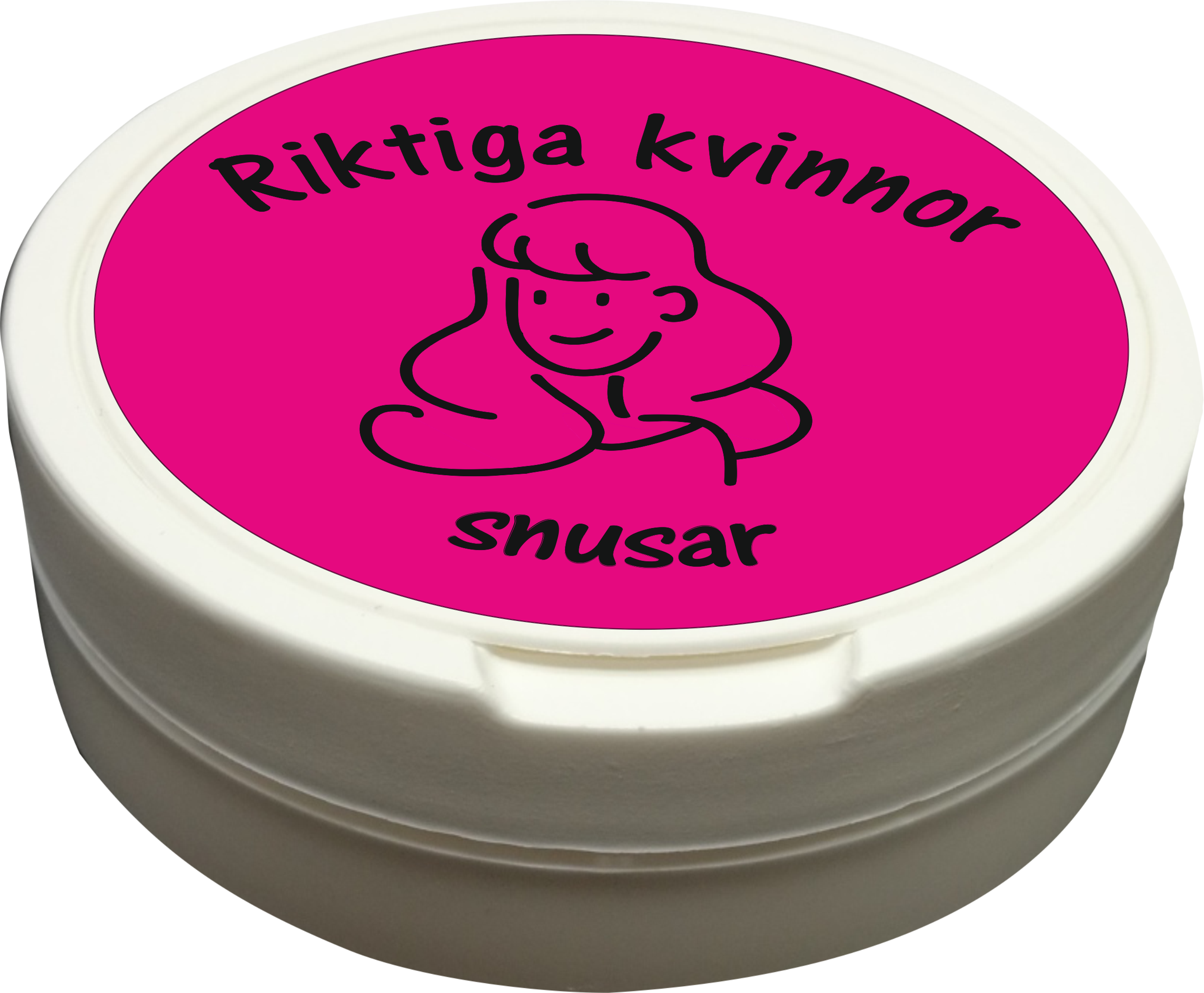 Snusdosa för portionssnus med dubbellock 3 i 1   Riktiga kvinnor snusar  - 2