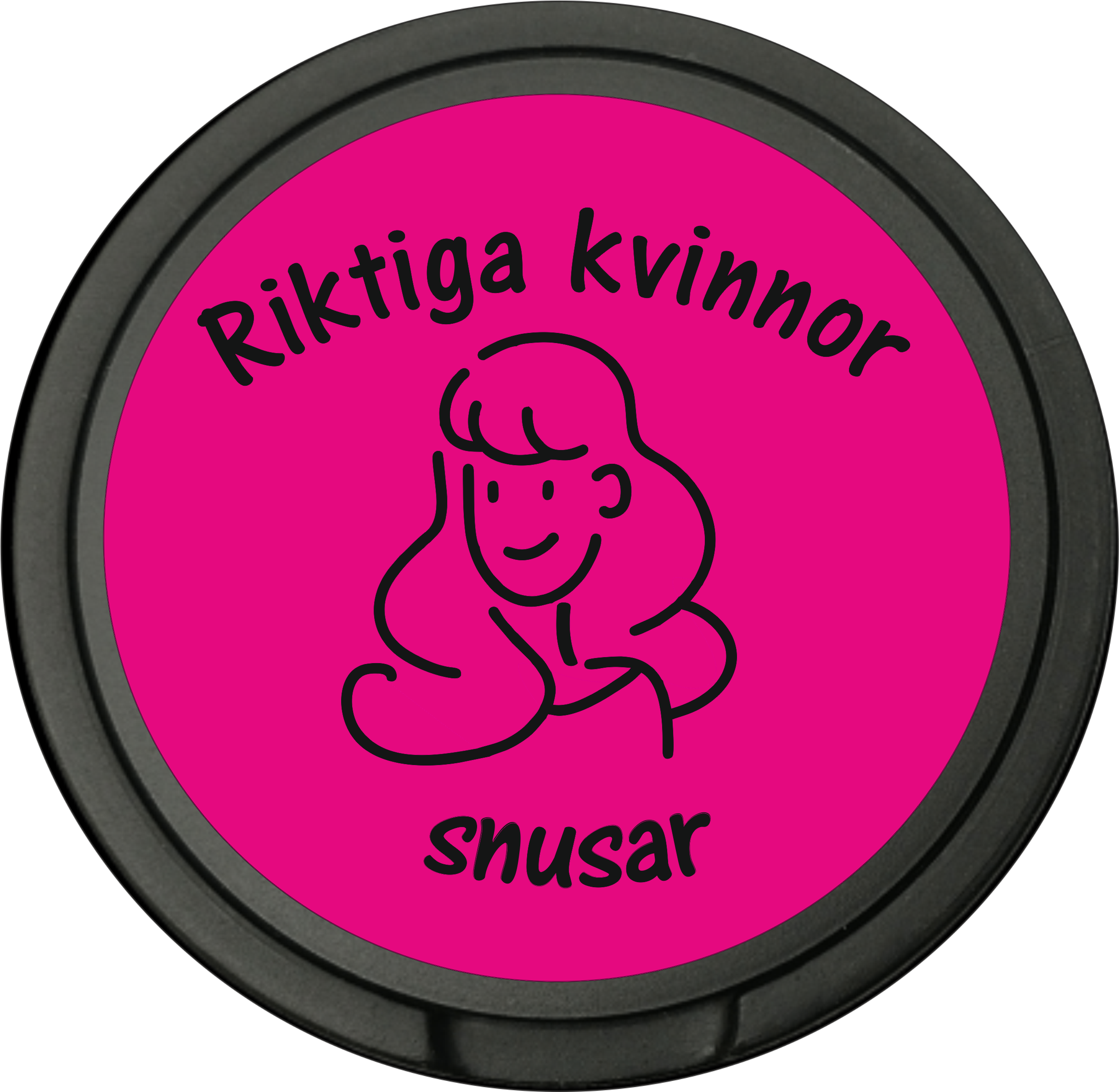 Snusdosa för portionssnus med dubbellock 3 i 1   Riktiga kvinnor snusar 