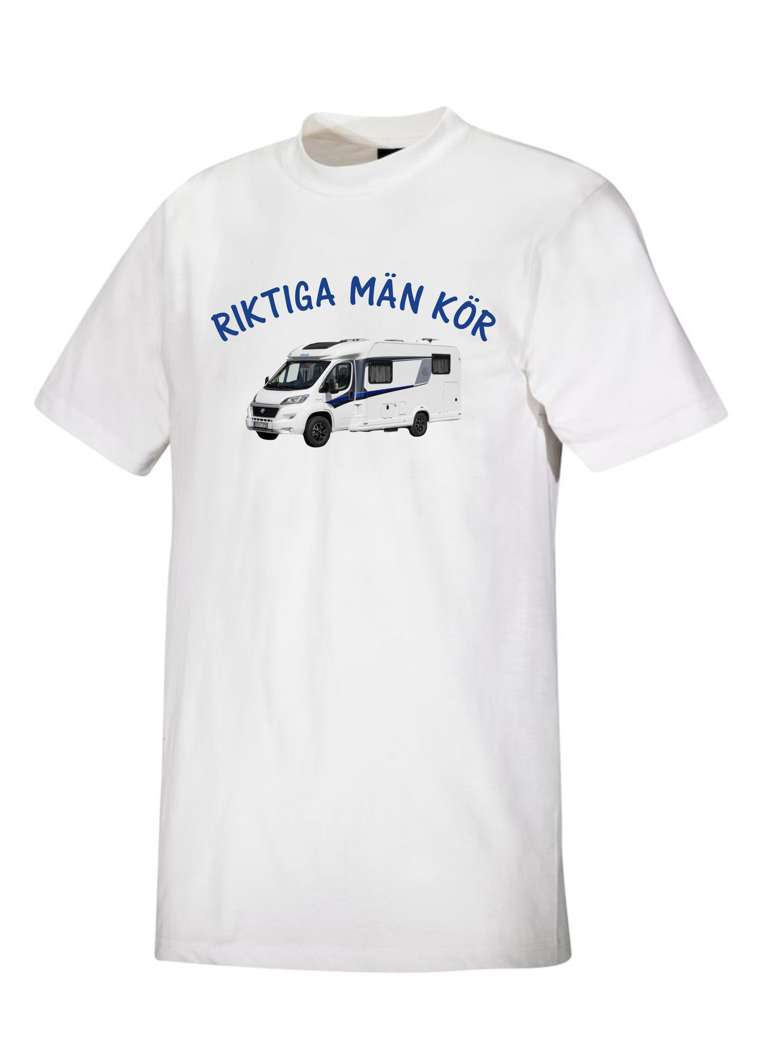 T-Shirt Riktiga Män Kör Knaus Sky - 2