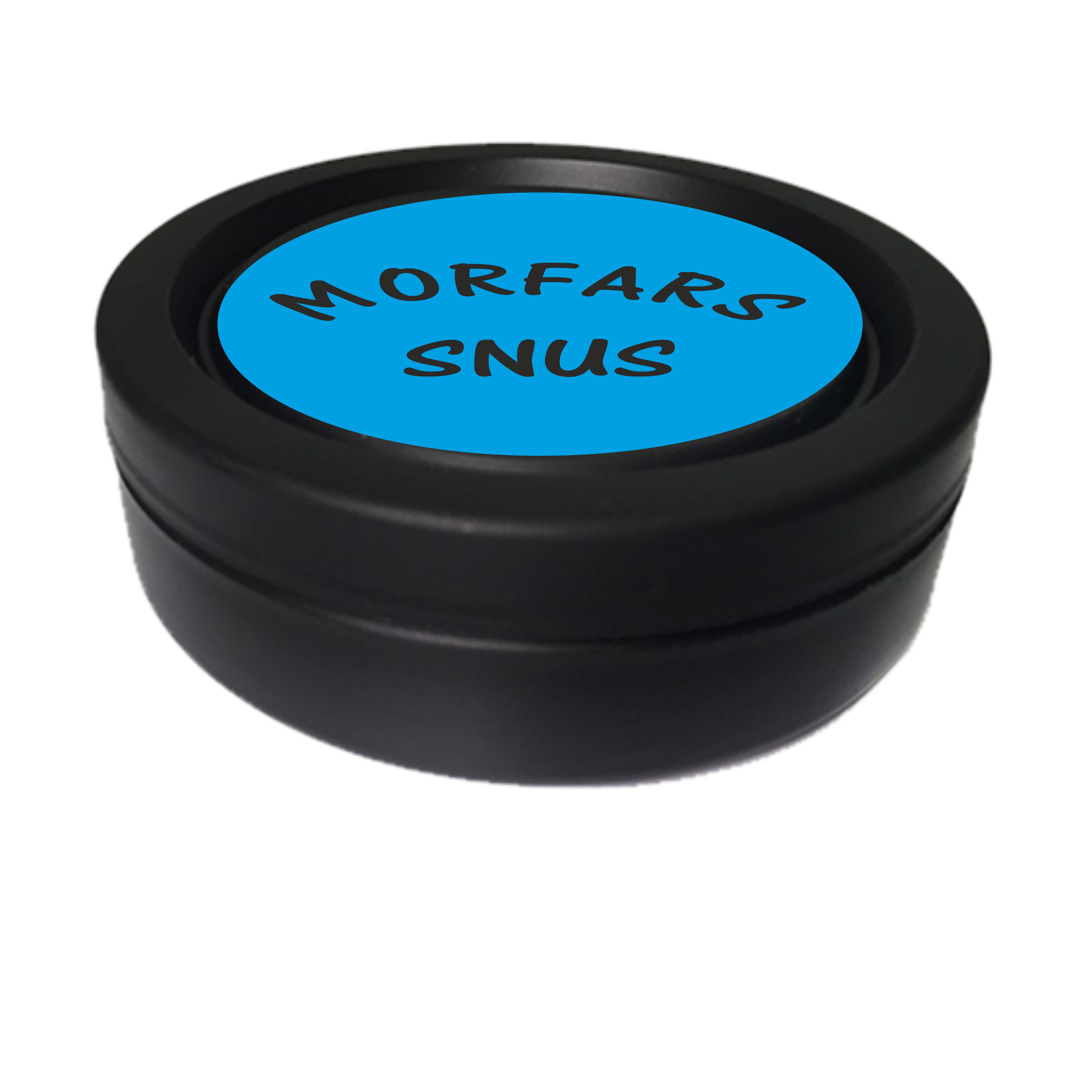 Snusdosa Blå Svart Morfars Snus
