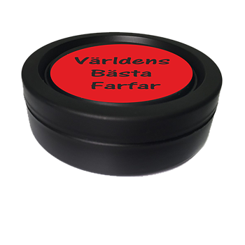 Snusdosa Röd svart Farfars Snus