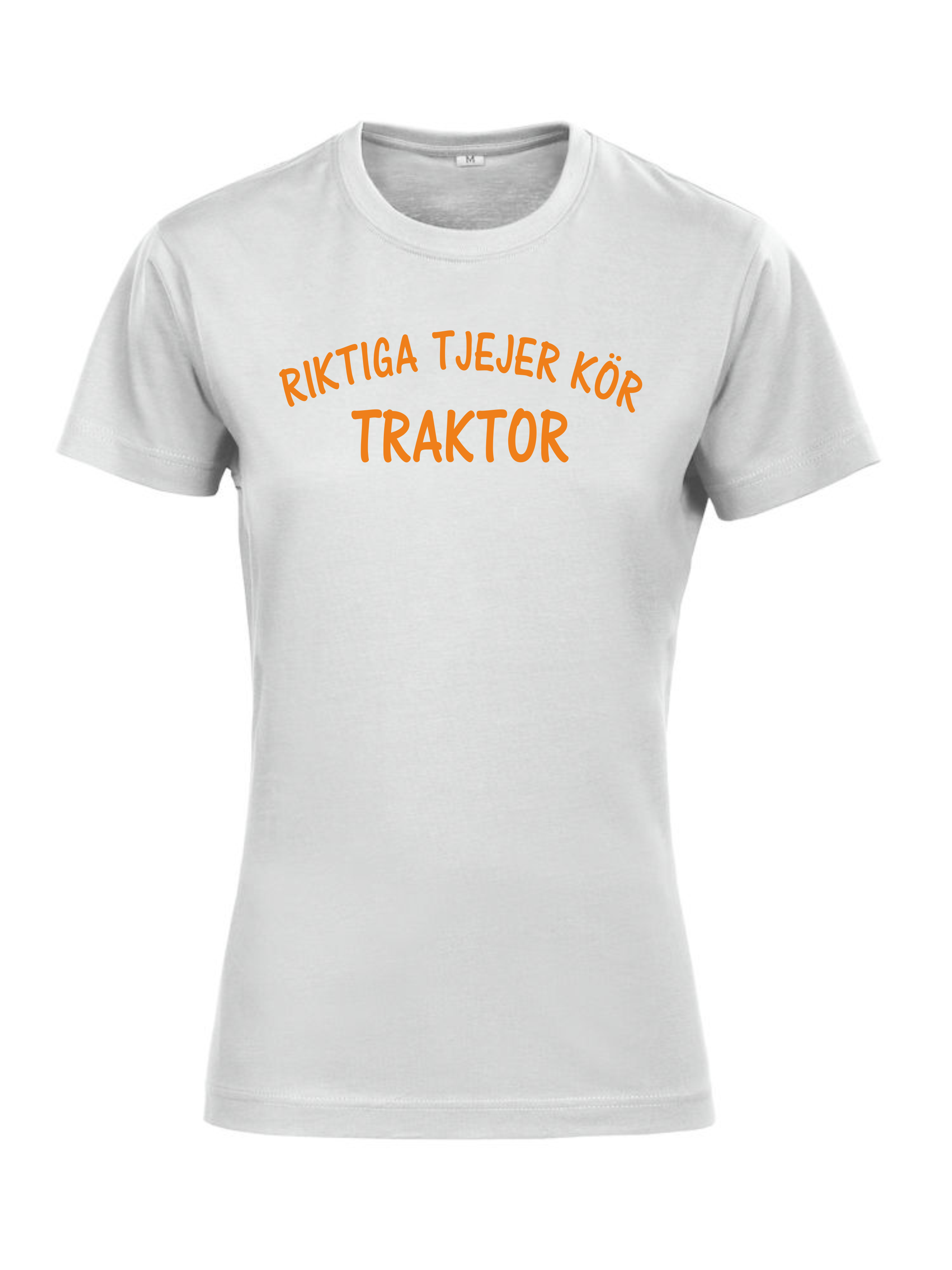 TOP Vit Riktiga Tjejer Kör Traktor