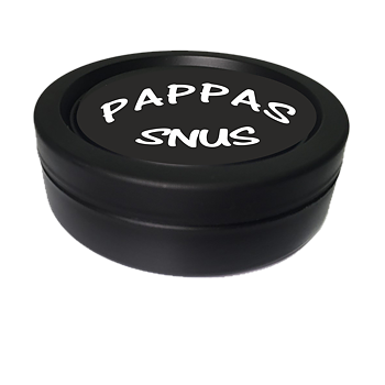 Snusdosa Pappas snus svart