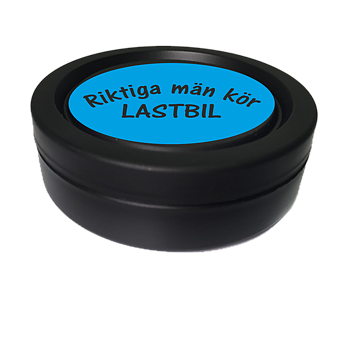 Snusdosa Blå Svart  Riktiga män kör lastbil