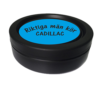 Snusdosa Blå Svart Riktiga män kör CADILLAC