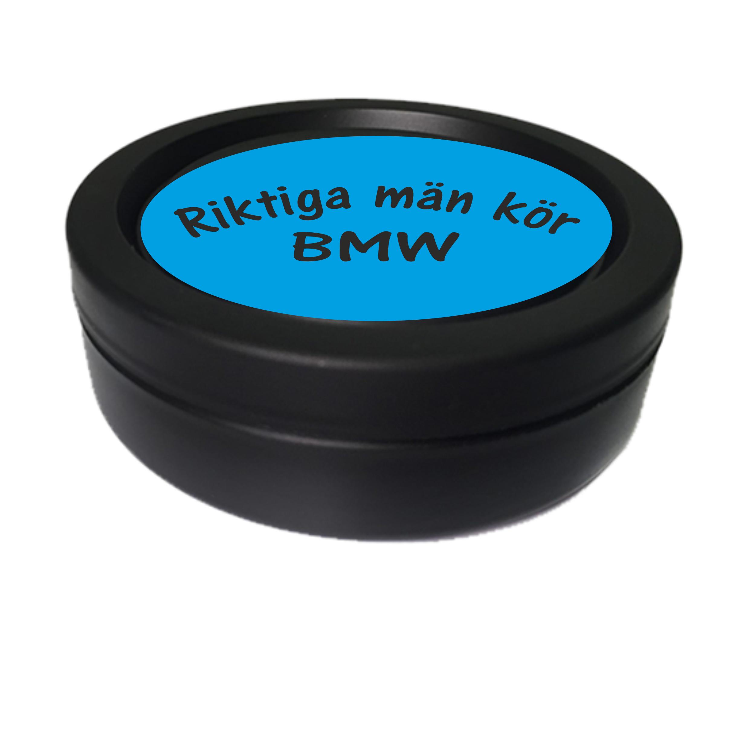 Snusdosa Blå Svart  Riktiga män kör BMW