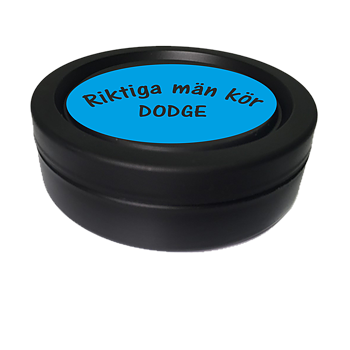 Snusdosa Blå Svart Riktiga män kör DODGE