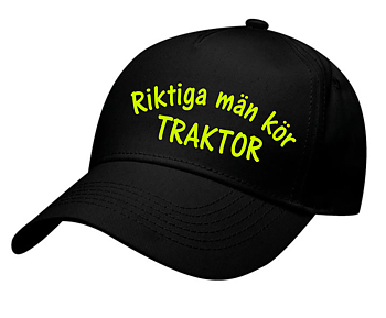 Keps Riktiga Män Kör Traktor